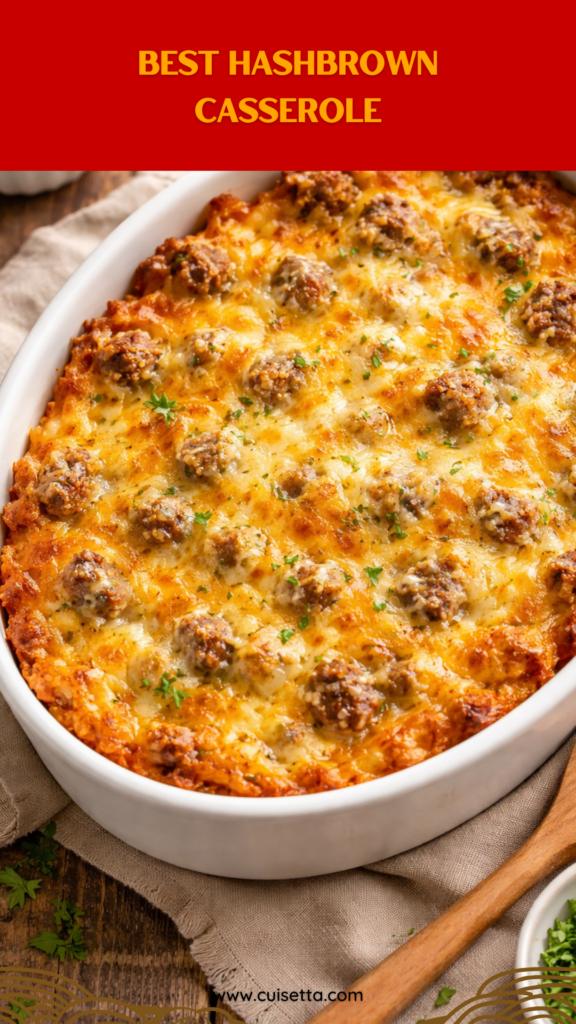 Master the morning with this Holiday Hashbrown Casserole, the ultimate crowd-pleasing dish for any celebration. Packed with crispy potatoes, savory sausage, and melted cheese, it is one of the best Breakfast Casserole Recipes With Hashbrowns you’ll ever try. Perfect as an Easy Breakfast For 10 People, this recipe is designed as a Breakfast Casserole With Hashbrowns Make Ahead masterpiece—just prep at night and bake in the Breakfast Casserole With Hashbrowns Oven whenever you're ready. Whether you call it a Hobo Hashbrown Casserole or a Hash Town Breakfast Casserole, this hearty meal is a guaranteed hit. Skip the Breakfast Casserole Using Bread and go for the gold with these Freezer Breakfast Casseroles Make Ahead instructions for a stress-free morning!